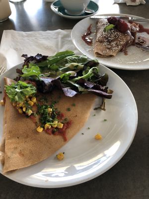 The Vegan savory crepe at Sweet Paris in College Station