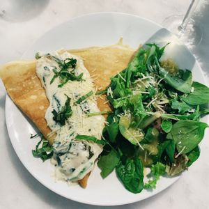 Spinach Florentine  at Sweet Paris in College Station