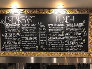 Menu!! at The Dandelion in Calgary