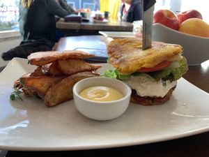 Burger at The Dandelion in Calgary