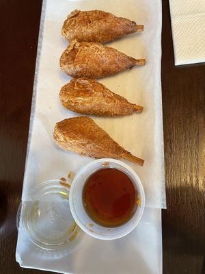 Sweet and sour wings  at Lotus Vegan in North Hollywood
