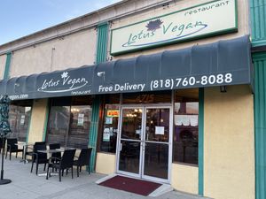   at Lotus Vegan in North Hollywood