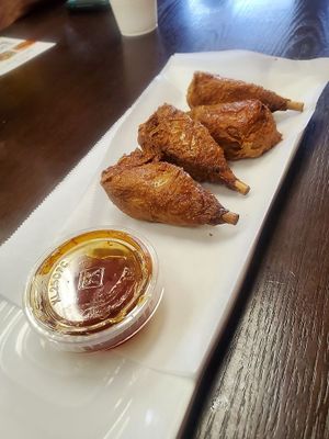 Veggie Drumsticks at Lotus Vegan in North Hollywood