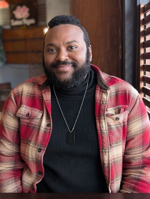 Me at Lotus Vegan in North Hollywood