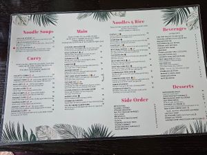 Menu at Lotus Vegan in North Hollywood