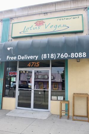  at Lotus Vegan in North Hollywood