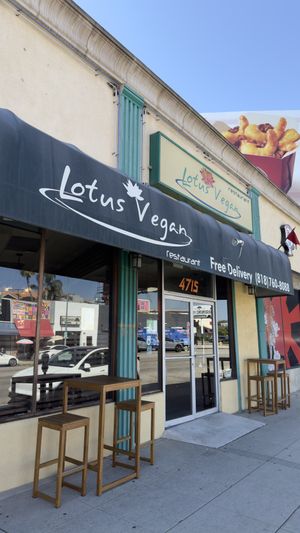   at Lotus Vegan in North Hollywood