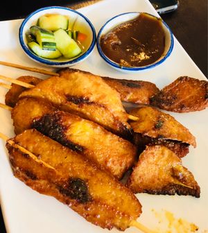 Chicken Satay at Lotus Vegan in North Hollywood