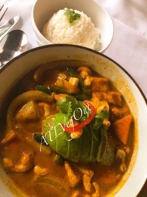 Massamum curry with tofu  at Nahm Thai in Alpharetta