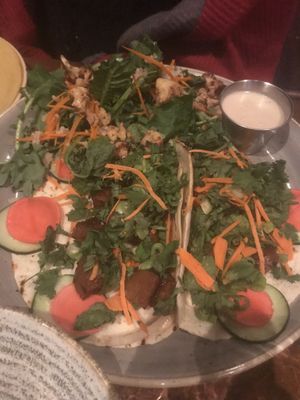 Thai tacos. Suuuuuper tasty! at Top Hat in Missoula