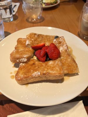 Vegan French Toast  at Cafe Du Soleil in Vancouver