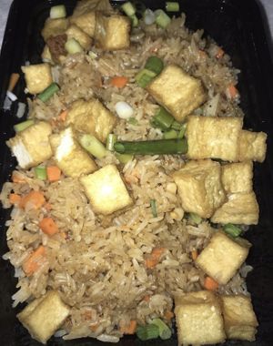 Thai Fried Rice no eggs  at EAT Thai Cafe in Bismarck