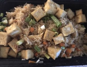 Thai Fried Rice no eggs  at EAT Thai Cafe in Bismarck