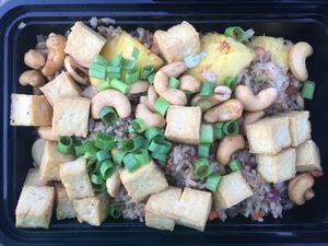 Pineapple fried rice with tofu at EAT Thai Cafe in Bismarck
