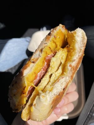 Wow. This was the best breakfast bagel ever!  at Raw in Milpitas