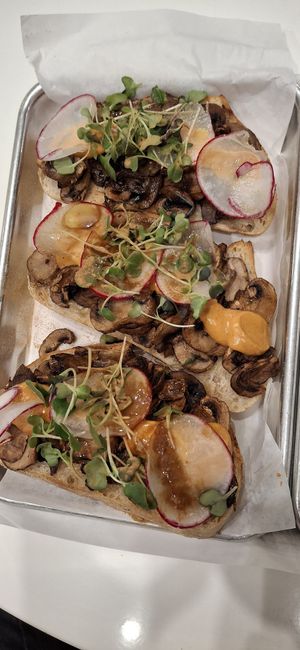 Adaptogenic mushroom toast #Veganuary at Raw in Milpitas