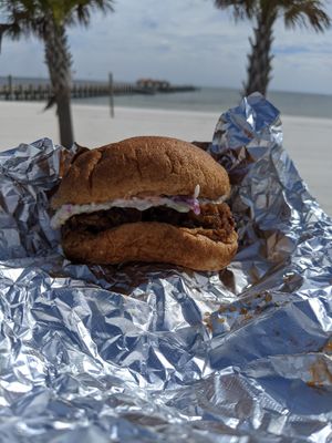 BBQ Sandwich at Magic Vegan Cafe in Gulfport