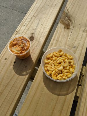 Potato Salad and Mac n Cheese at Magic Vegan Cafe in Gulfport