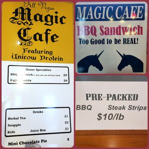 Current Menu options (18 February 2019), but expect more items in the future!  at Magic Vegan Cafe in Gulfport