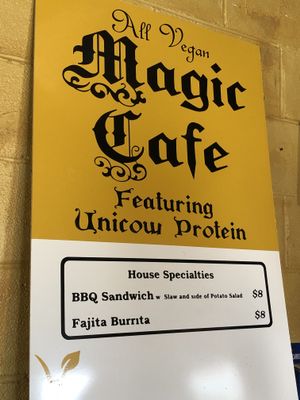 Menu at Magic Vegan Cafe in Gulfport