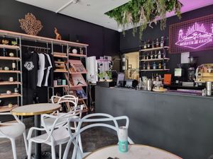 Counter area  at Genesis Plant Based Alchemy in North London