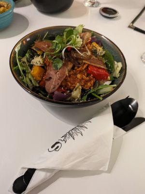 BBQ buddha bowl at Genesis Plant Based Alchemy in North London