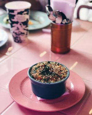 Mac & Cheese at Genesis Plant Based Alchemy in North London