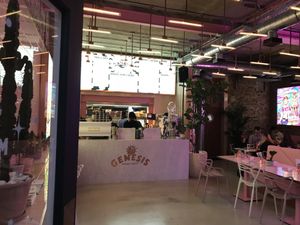 Entrance  at Genesis Plant Based Alchemy in North London