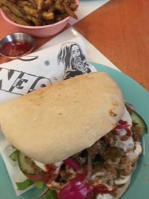 Shawarma at Genesis Plant Based Alchemy in North London