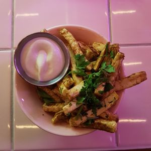 Yuca fries at Genesis Plant Based Alchemy in North London