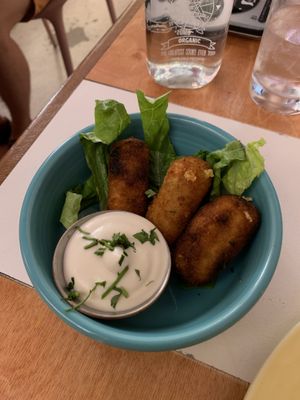 cheese sticks at Genesis Plant Based Alchemy in North London