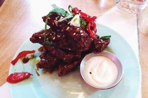 Korean BBQ Wings at Genesis Plant Based Alchemy in North London