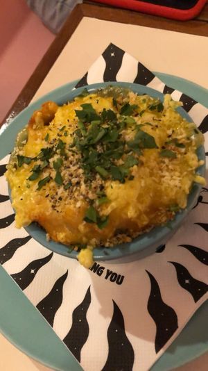 Man And cheese!  at Genesis Plant Based Alchemy in North London