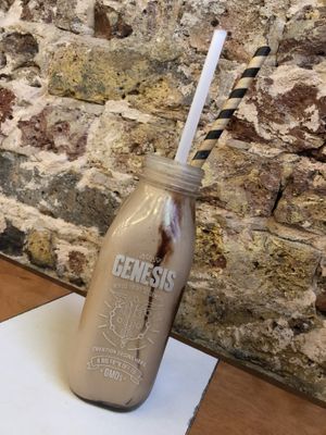 The best chocolate milkshake ever!! at Genesis Plant Based Alchemy in North London