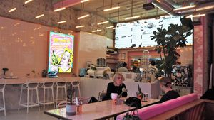 Inside at Genesis Plant Based Alchemy in North London