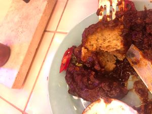 inside bbq ribs  at Genesis Plant Based Alchemy in North London