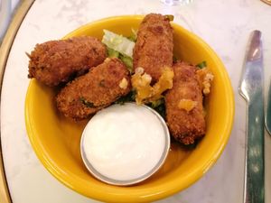 Cheese sticks at Genesis Plant Based Alchemy in North London