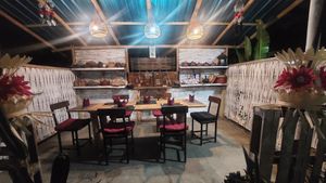 Table in the back corner  at Jaring Kitchen & Drinks in Singaraja