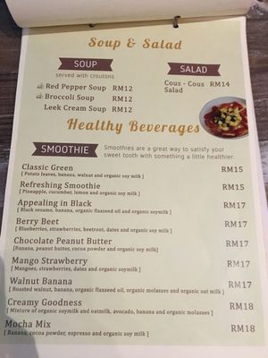 Menu 2 at Joies Sourdough in Penang