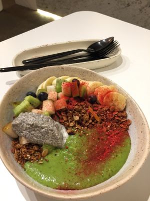Smoothie bowl at Stars Coffee in Riga
