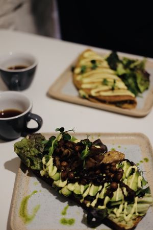 Vegan avocado toast at Stars Coffee in Riga
