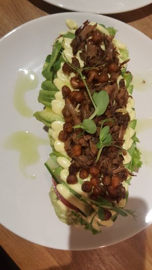 Avocado toast at Stars Coffee in Riga