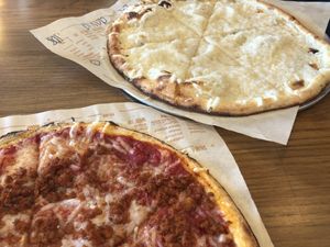 Just vegan cheese no sauce  at Blaze Pizza in Murfreesboro