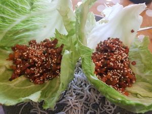 Vegan san choy boy at Hometown's Kitchen in Coogee