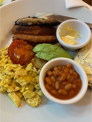 Vegan breakfast  at Bread & Bitter in Nottingham