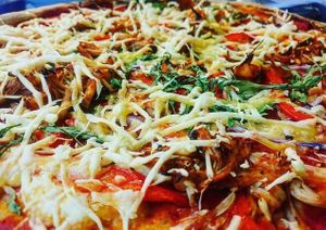 Pulled jackfruit pizza at Bread & Bitter in Nottingham