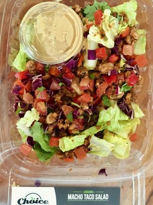 Macho taco salad at Choice Superfood Bar & Juicery - Little Italy in San Diego