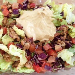 Creamy cashew chipotle dressing at Choice Superfood Bar & Juicery - Little Italy in San Diego
