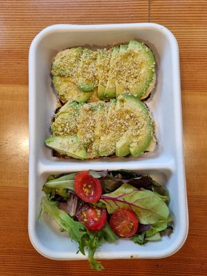 Avo toast at Choice Superfood Bar & Juicery - Little Italy in San Diego