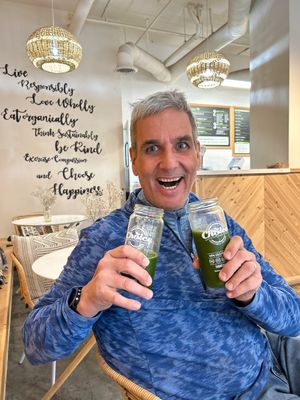 The juice is excellent here!  So is the company 😁  at Choice Superfood Bar & Juicery - Little Italy in San Diego